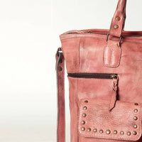 Never Mind - Women's Premium Authentic Full Grain Leather Tote Bag