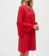 Joseph Ribkoff - Bell Sleeves Shift Dress