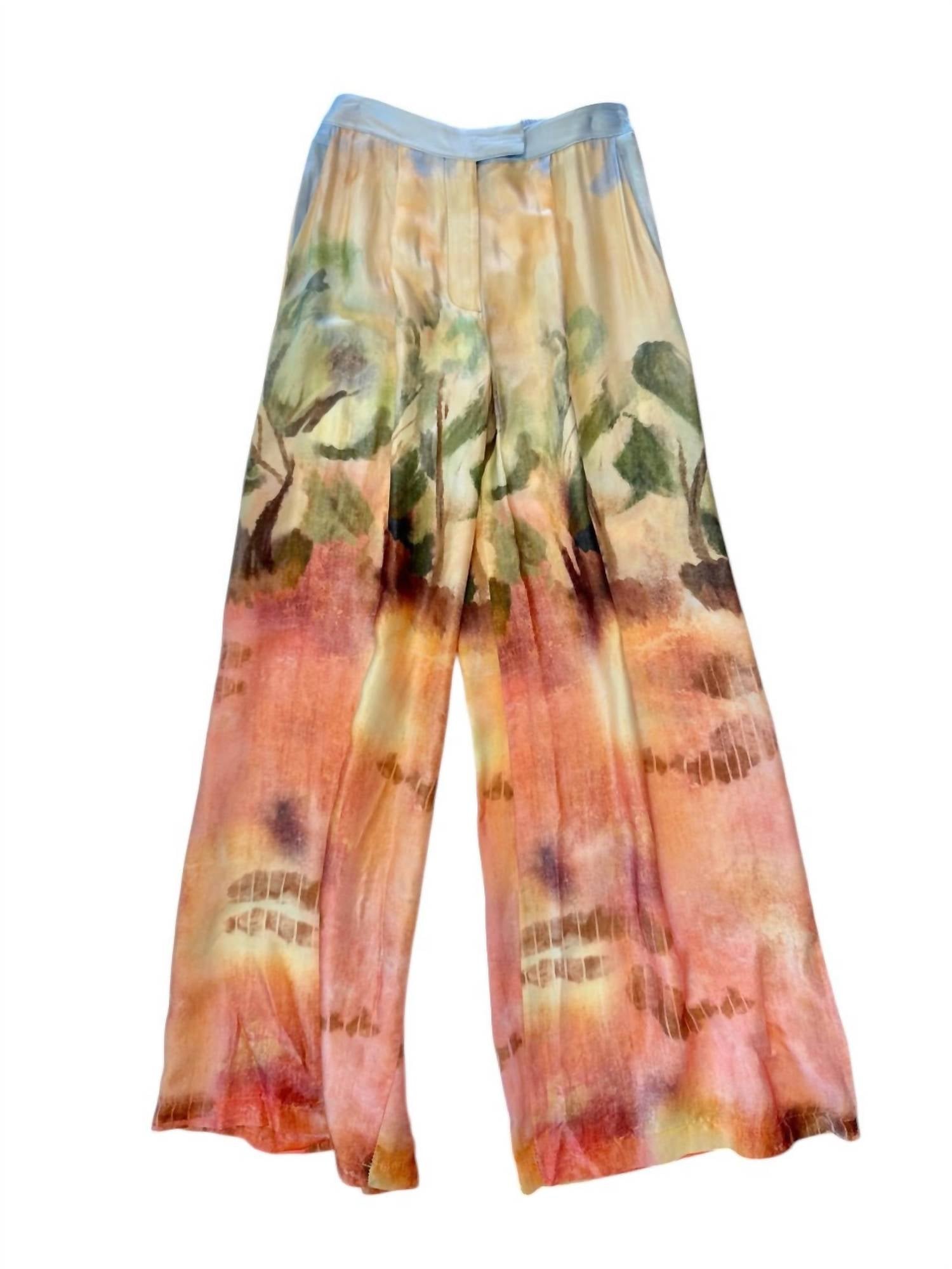B-Yu - Women's Printed Wide Leg Pants