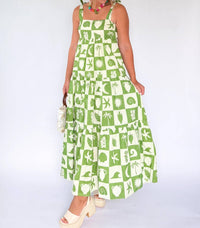 Karlie - Tie Shoulder Maxi Dress