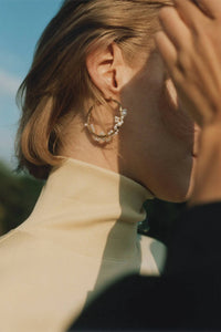Completedworks - Women's Blast Off Pearl And White Topaz Vermeil Earrings
