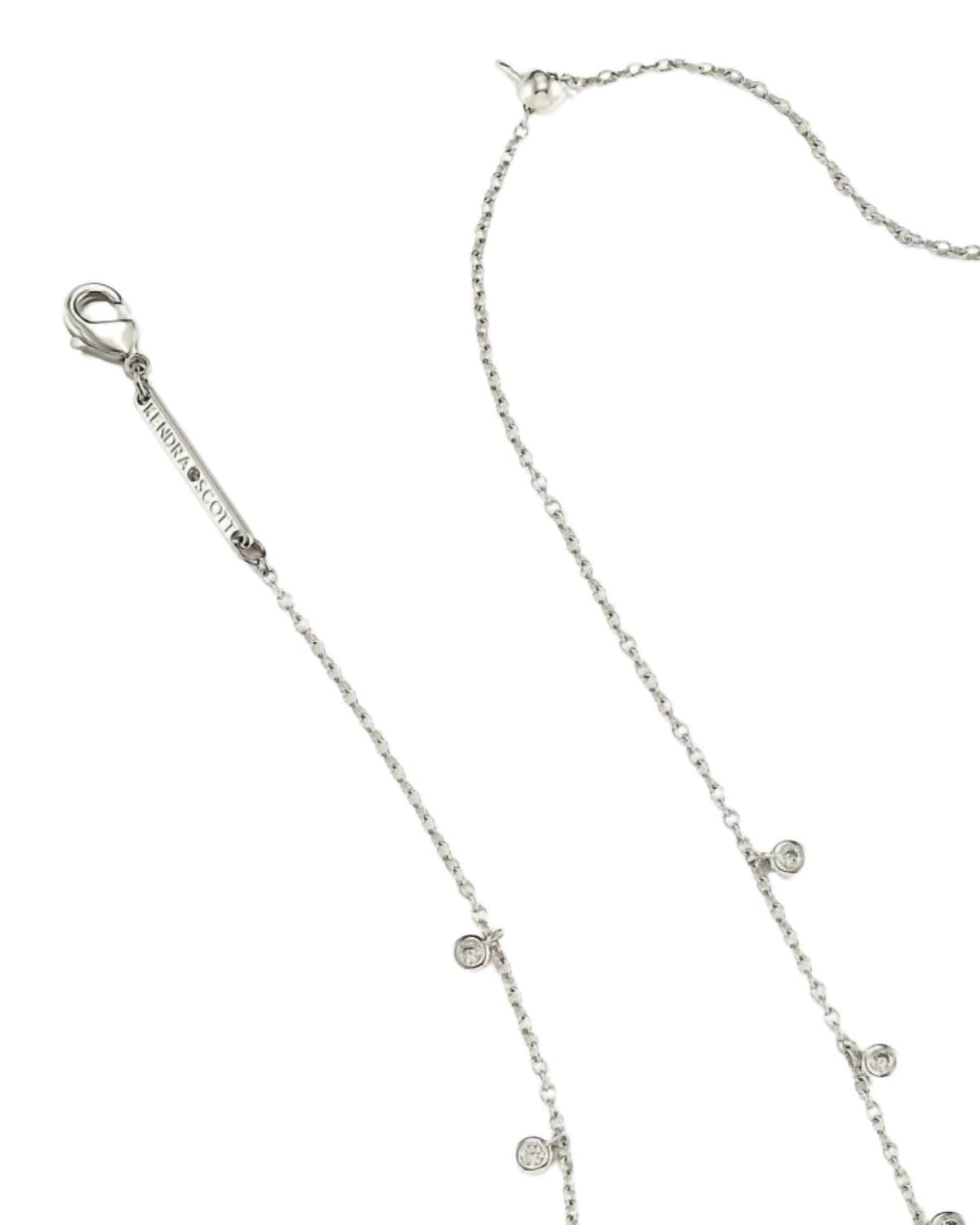 Kendra Scott Women's Amelia Chain Necklace in rhodium - women's jewelry - alternate view