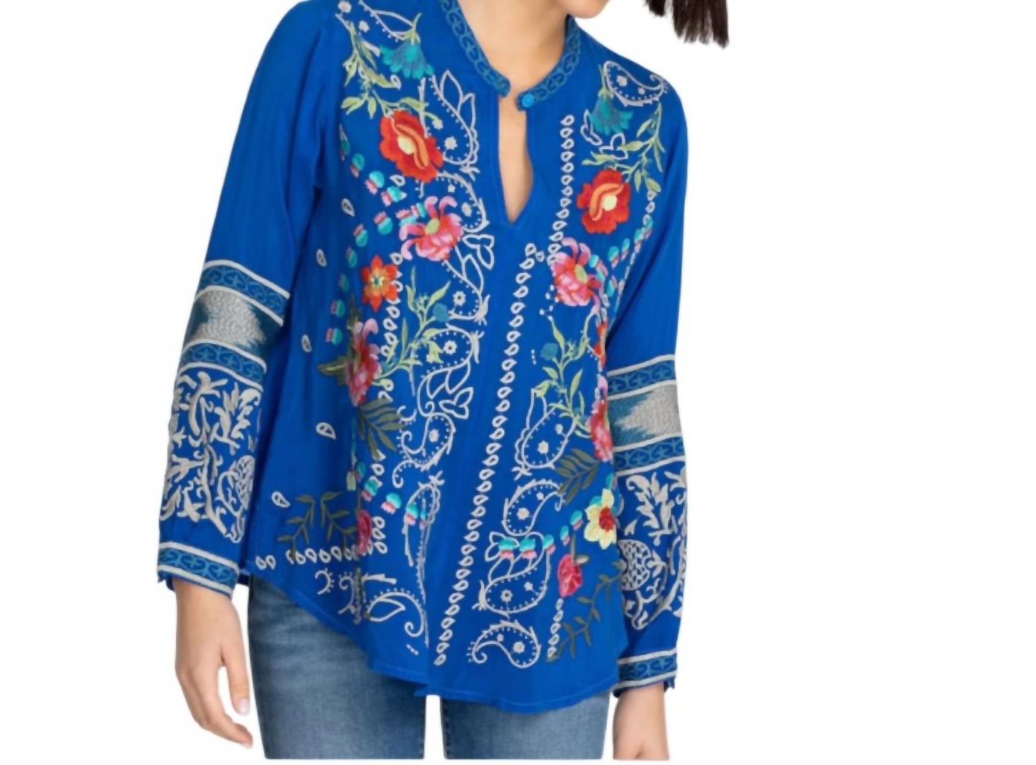 Johnny Was - Tamarind Embroidered Blouse