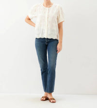 Fifteen Twenty - Women's Jalen Embroidered Puff Blouse