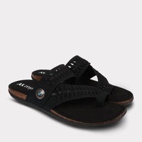 Mykos Women's Scarlett Toe Ring Sandal in black - women's sandal - view 8