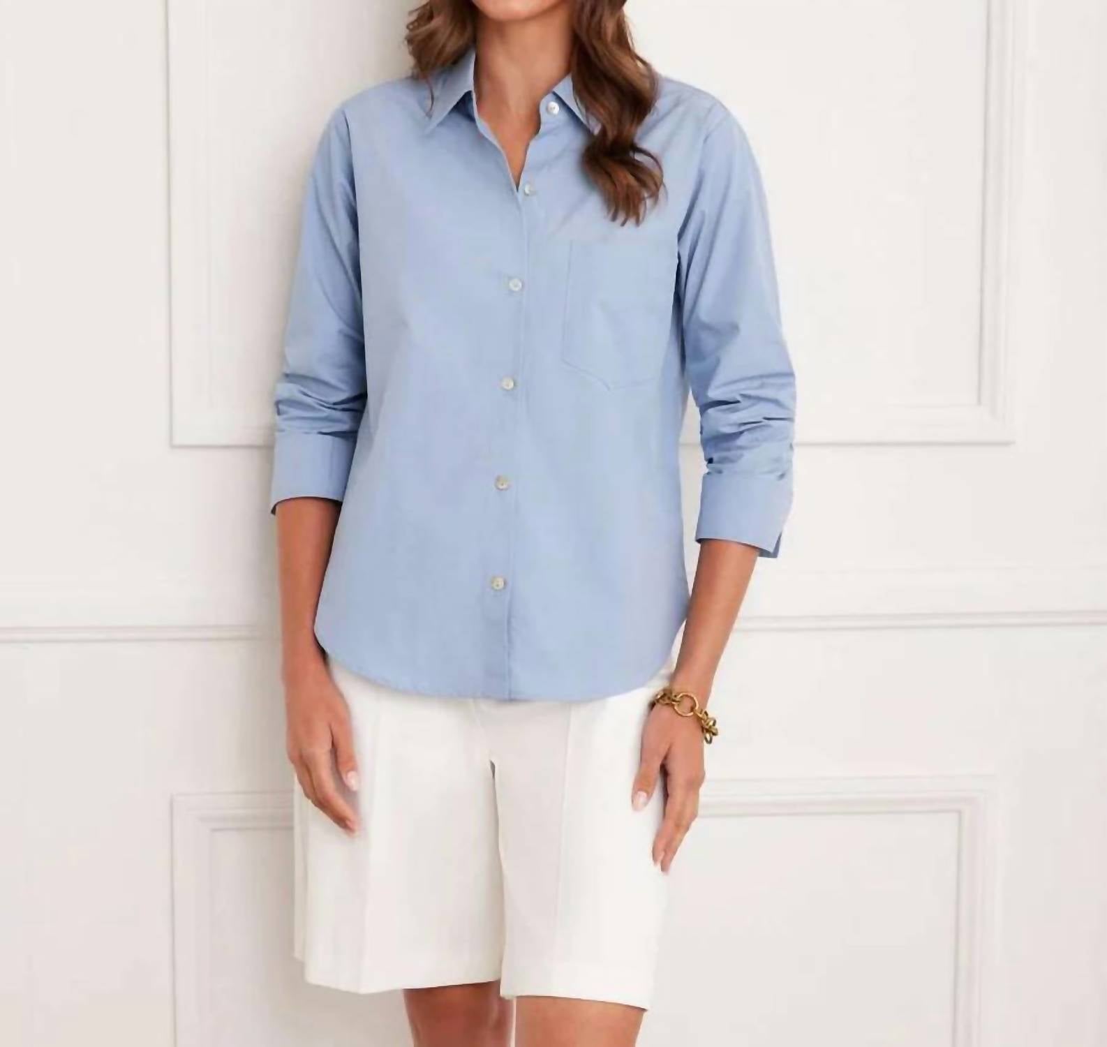Karen Kane - Ruched Sleeve Button Up