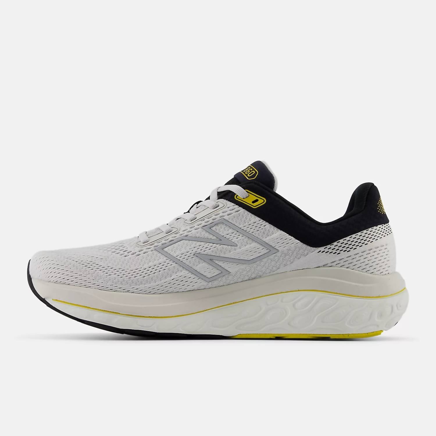 New Balance Men's 860v14 Shoes in grey matter black - men's shoe - detail view