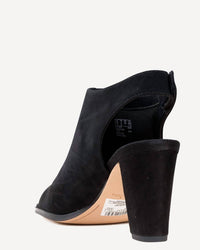 Clarks Women's Kaylin85 Sling Heeled Sandal in black suede - women's sandal - view 4