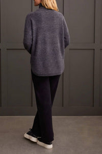 Tribal - Textured Mock Neck Sweater