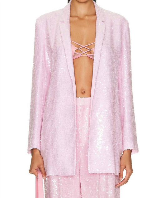 Lapointe - SINGLE BREASTED SEQUIN BLAZER