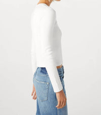 Amo - Slim Rib Long Sleeve Tee