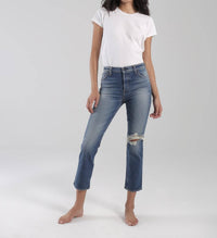 Askk Ny - High Rise Straight Leg Jean