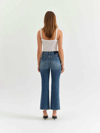DAZE Soho Ankle Flare Jeans in rush hour - women's jeans - detail view