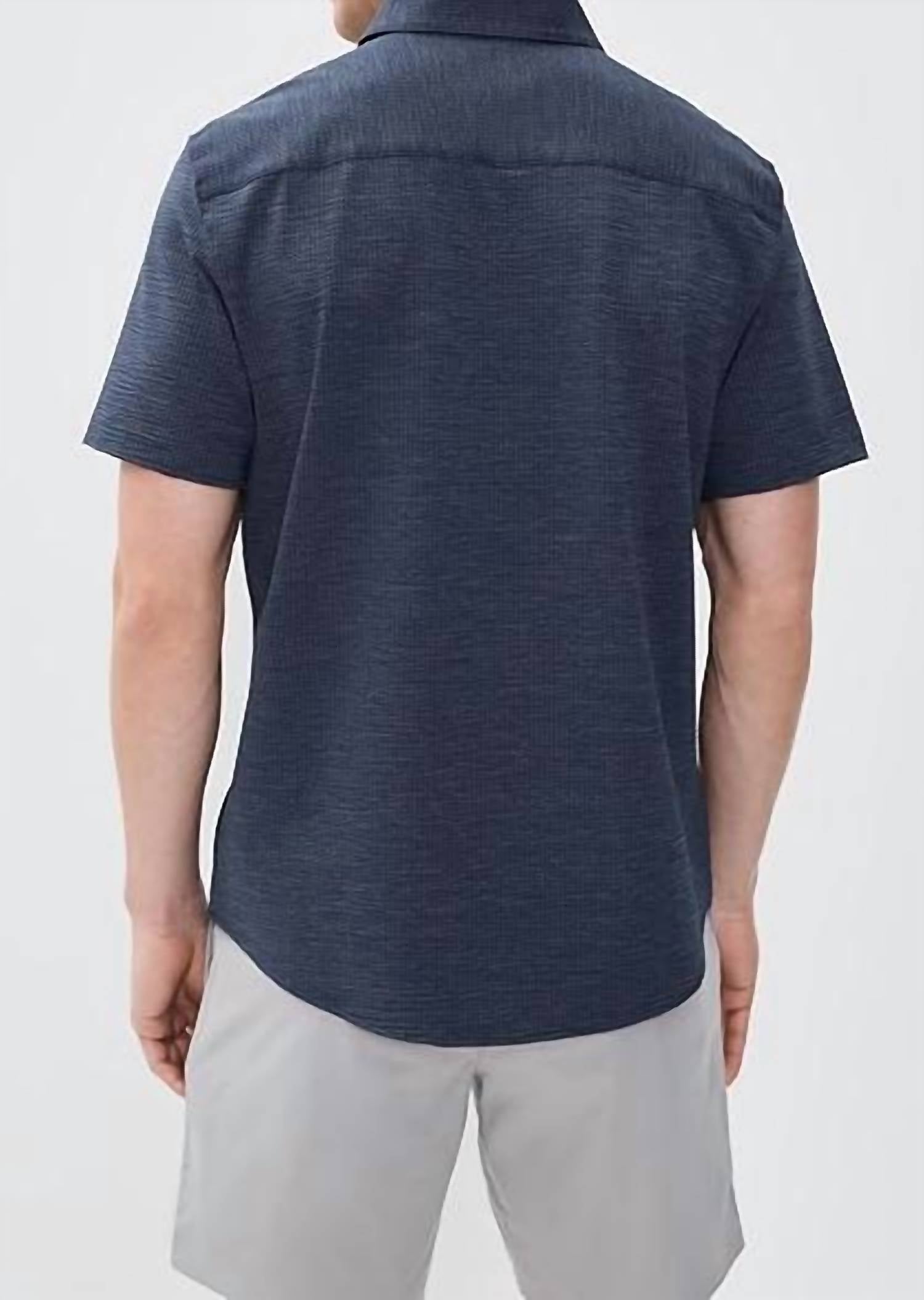 Rhone - Commuter Seersucker Camp Collar Shirt