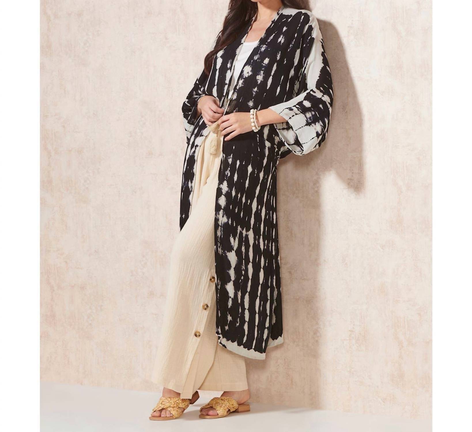 Giftcraft - Long Tie Dye Kimono