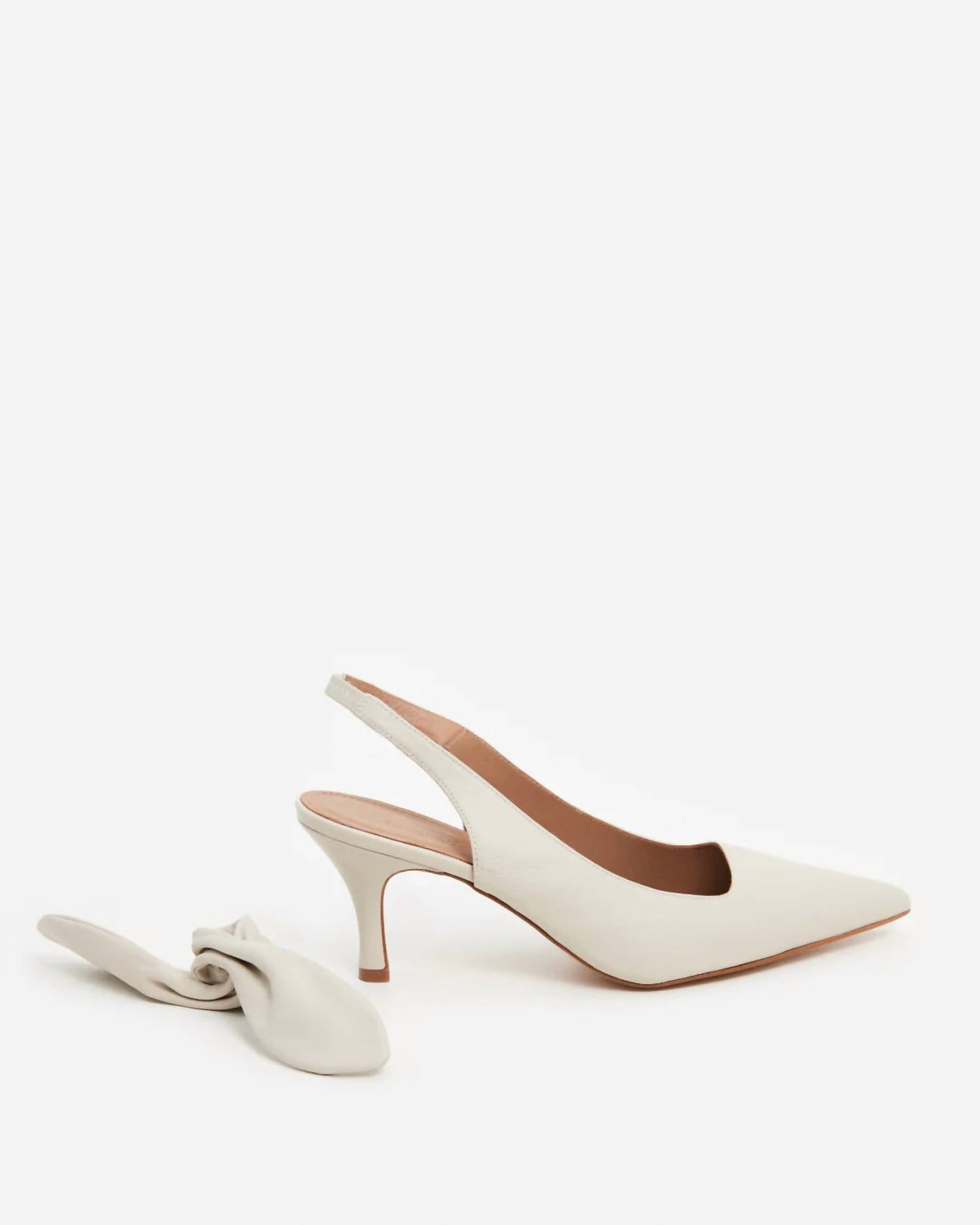Flattered - Women's Franchesca Bow Leather Heels