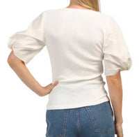 Derek Lam 10 Crosby - Albane Mixed Media Tee