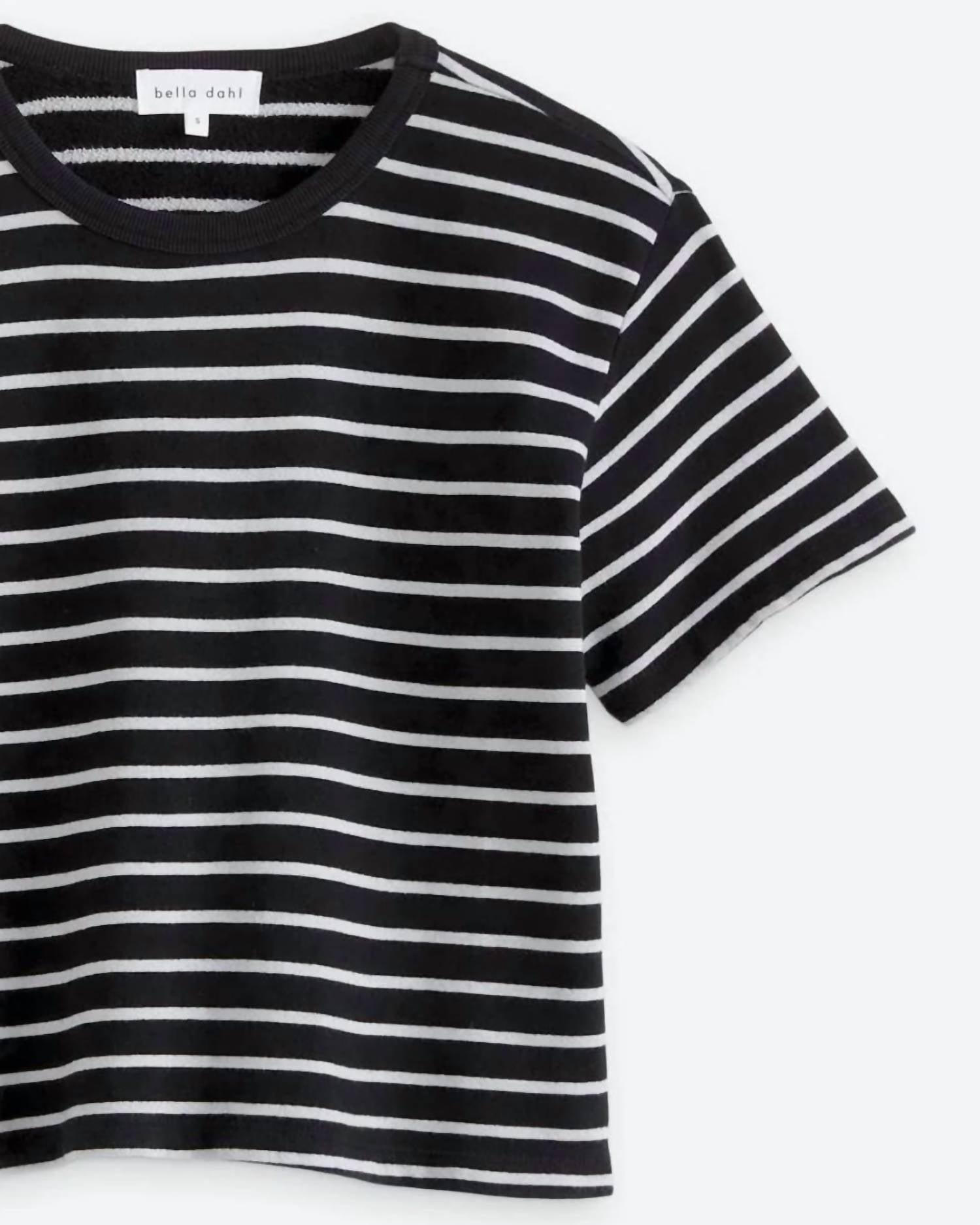 Bella Dahl - Women's Short Sleeve Terry Lined Tee
