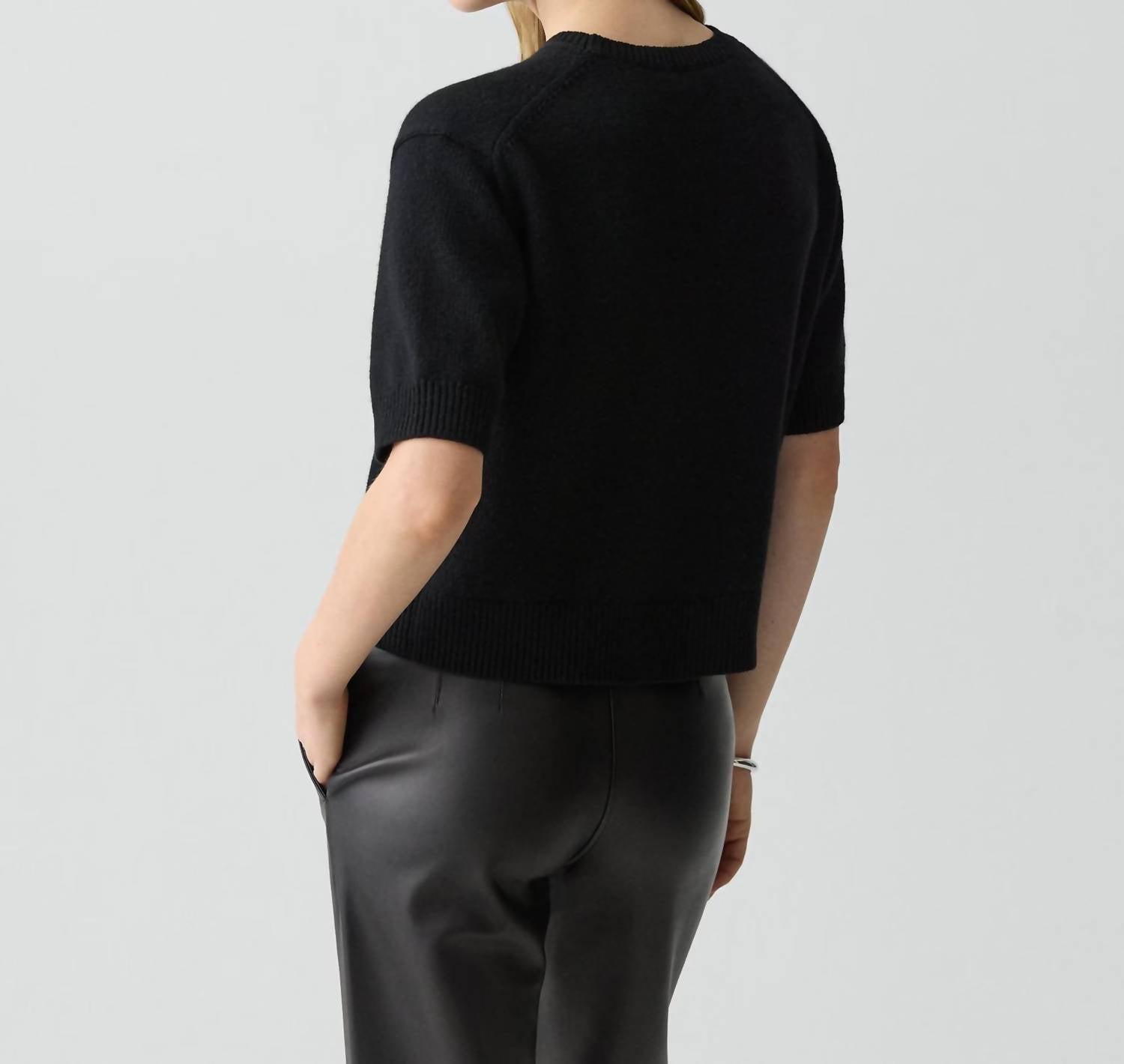 Theory - Cropped Cashmere Tee