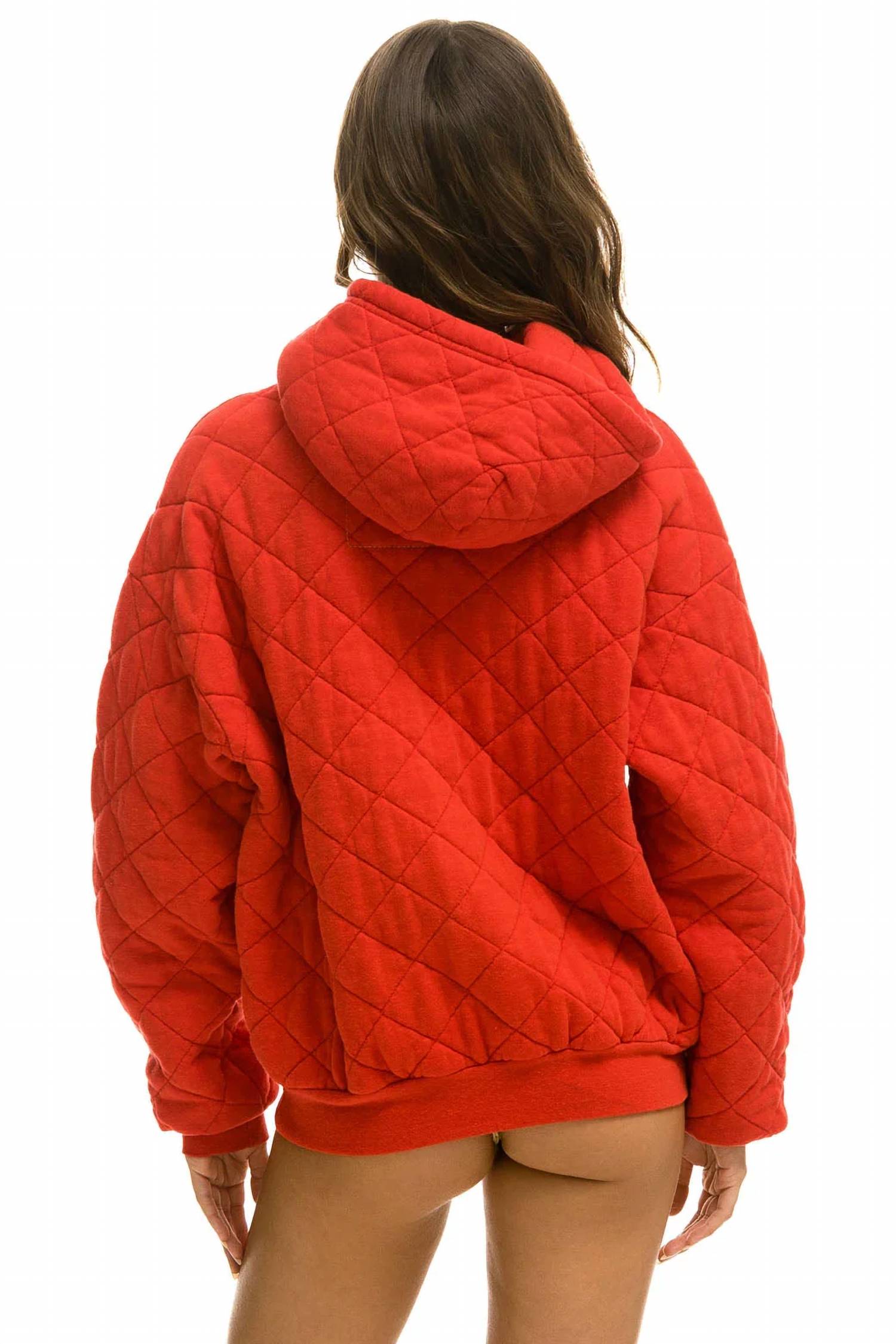 Aviator Nation - Women's Quilted Pullover Hoodie Relaxed