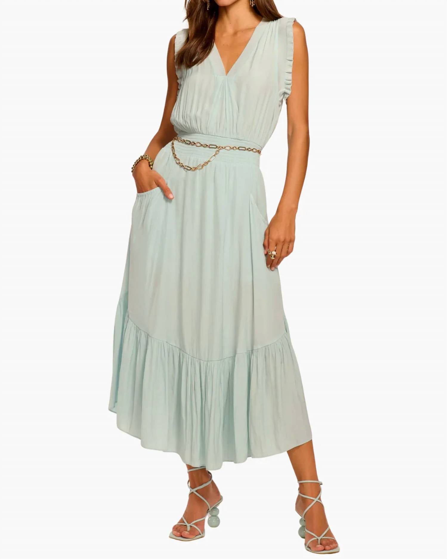 Ramy Brook - Coco Smocked Sleeveless Dress