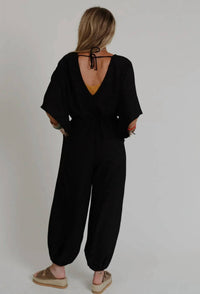 Three Bird Nest - New Love Relaxed Drawstring Jumpsuit