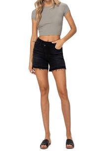 Vervet By Flying Monkey - High Rise Criss Cross Stretch Shorts