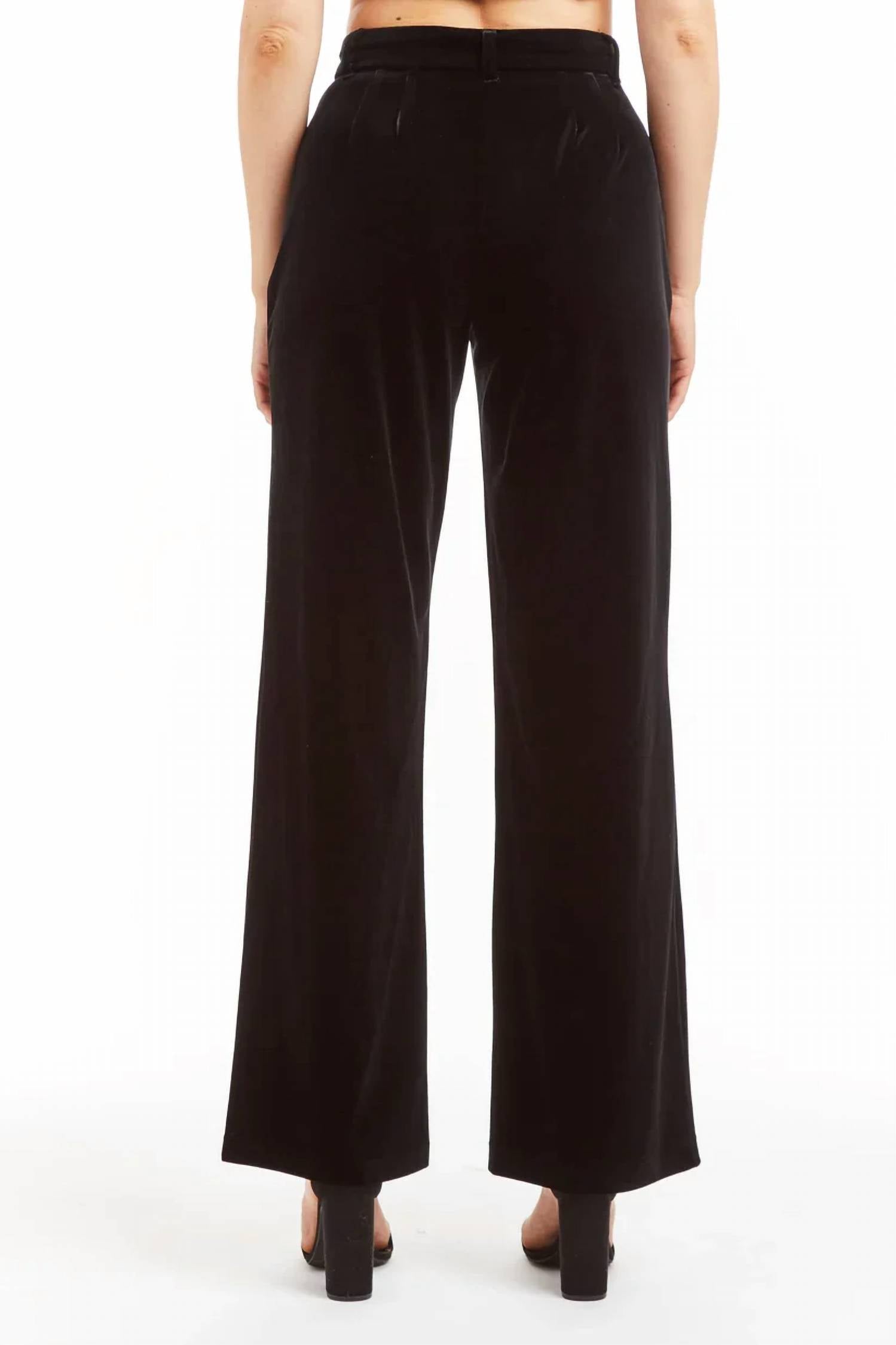 Tractr - Velvet Wide Leg Pants
