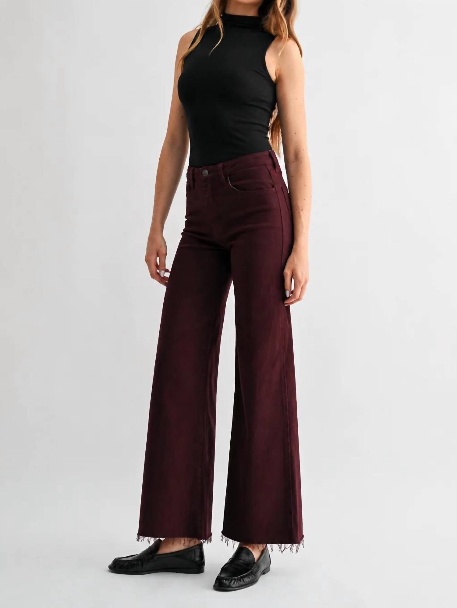 Letter To Juliet - Mulberry Wide Leg Denim Jeans