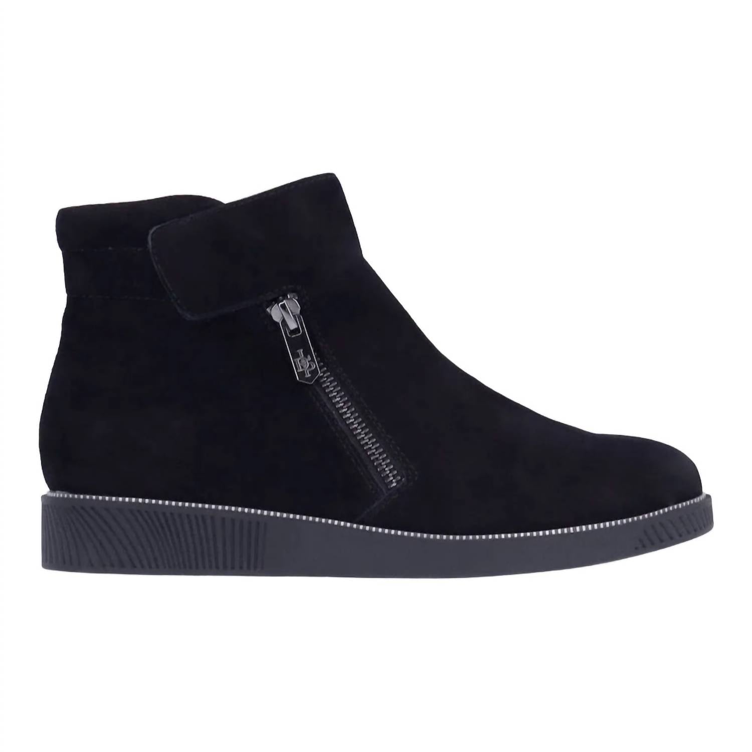 L'Amour Des Pieds - Women's Jaidly Leather Round Toe Bootie