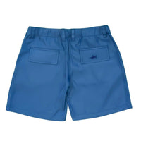 Saltwater Boys Co. Boy's Ponce Performance Shorts in blue - kids' shorts - detail view
