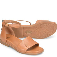 Sofft Women's Reyna Flat Sandals in cognac - women's sandal