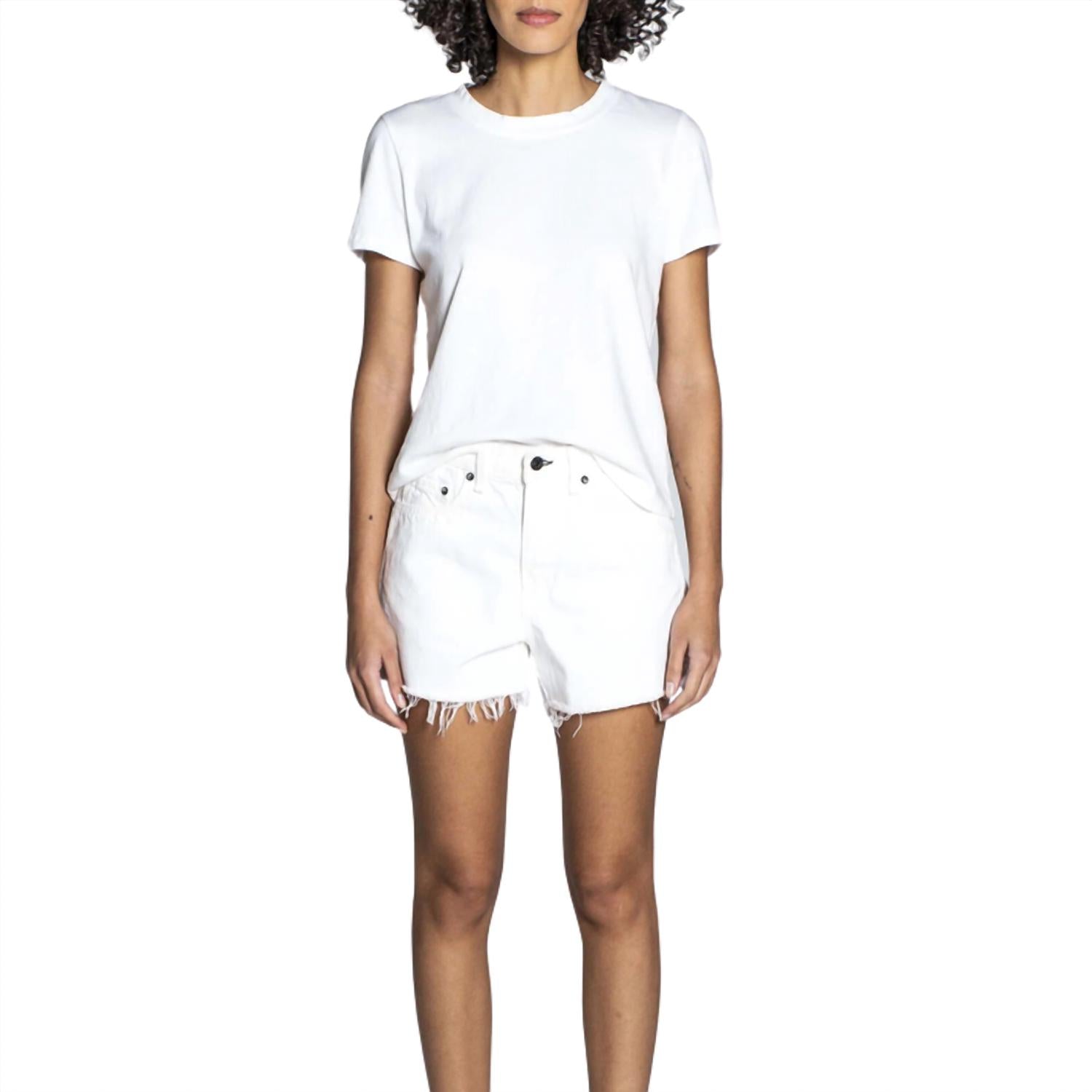ASKK NY Women's High Rise Short in ivory - women's shorts - view 4