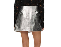 Elodie - Tau Vegan Leather Mini Skirt
