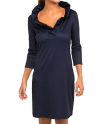 Gretchen Scott - Solid Ruffneck Dress