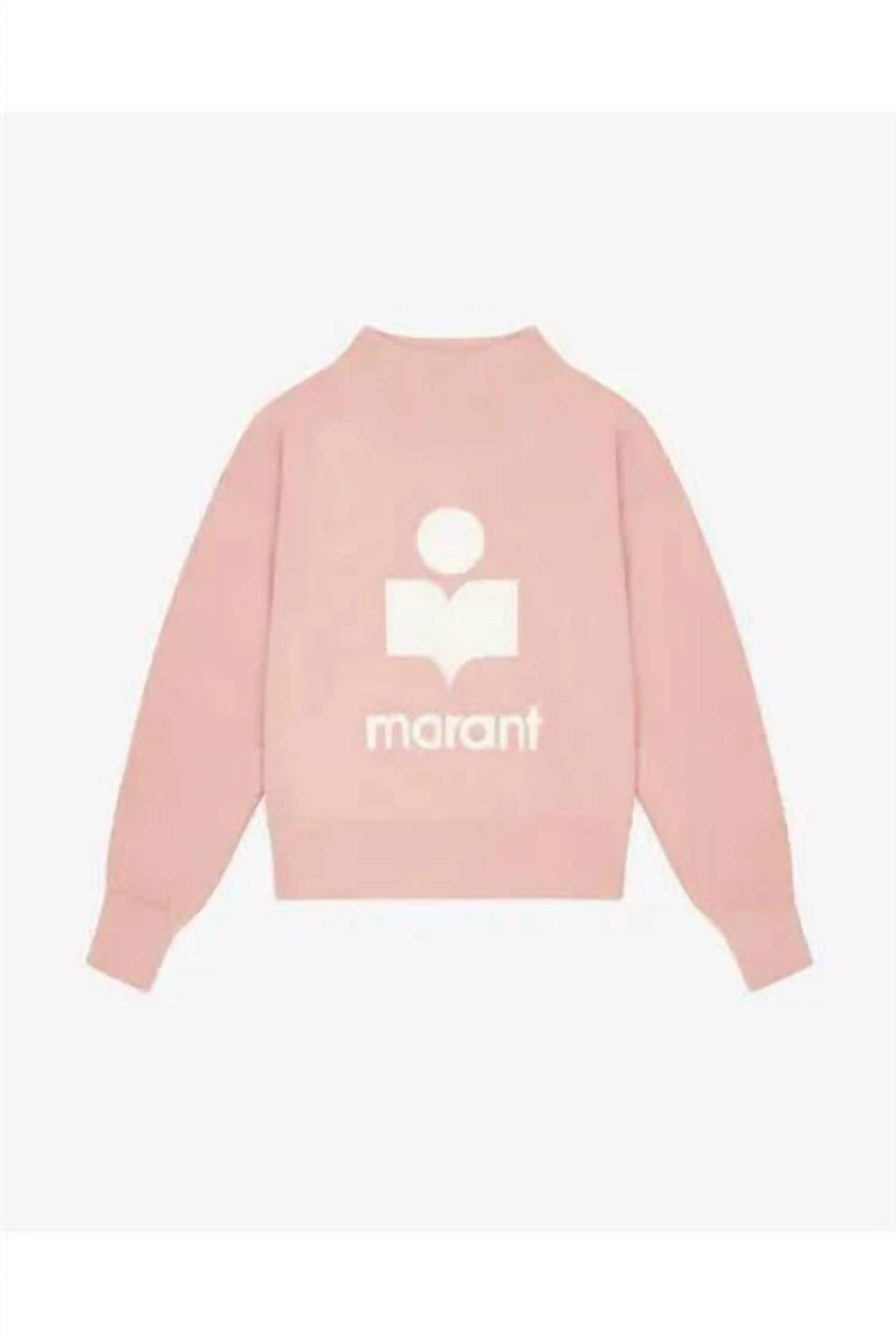 ISABEL MARANT Women's Moby Long Sleeve Sweatshirt in ecru pink - women's top - view 4