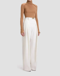Victoria Beckham - Fresh Wool High Waisted Cinched Trouser
