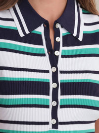 525 America - Vivienne Johnny Collar Stripped Tank