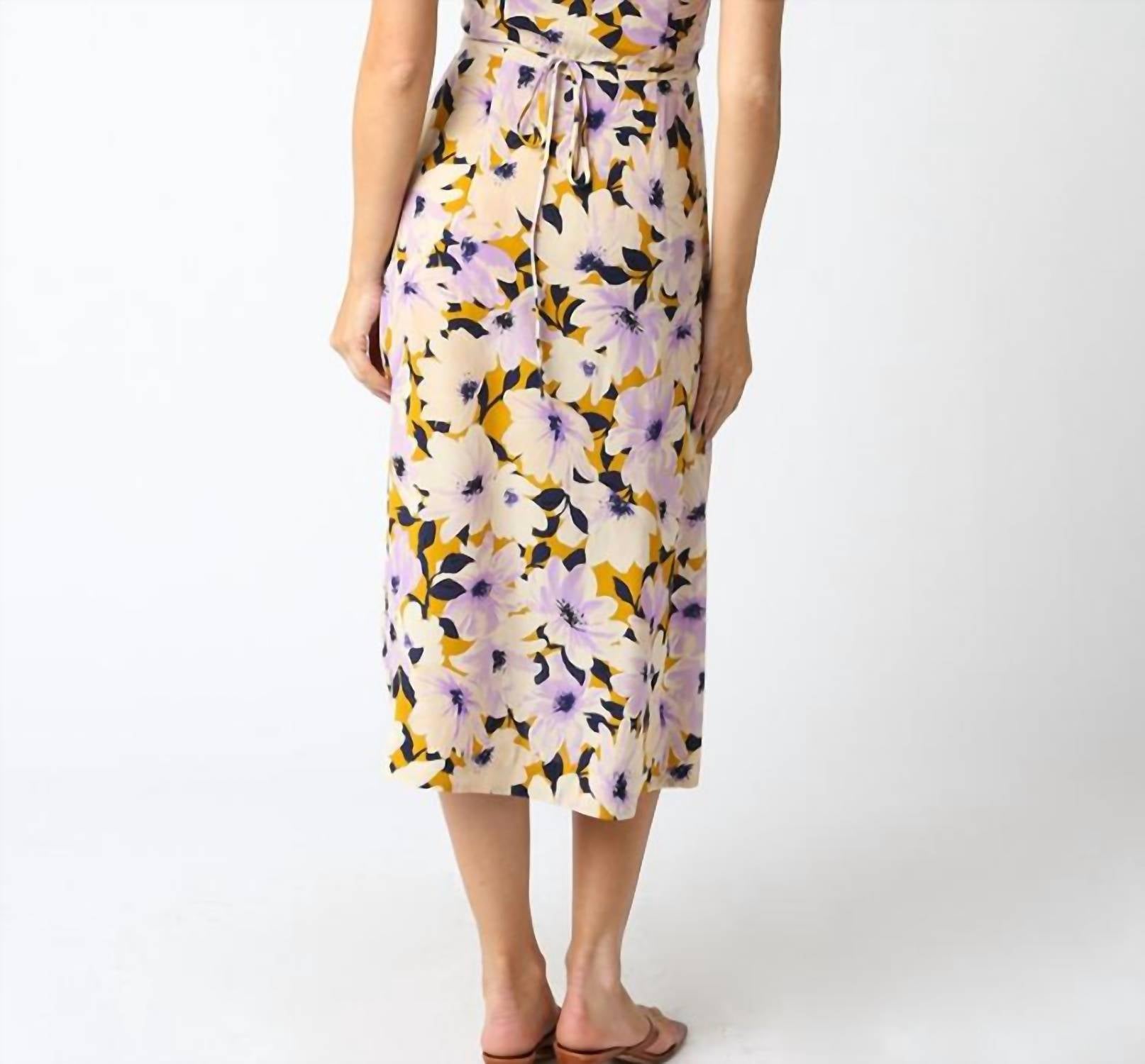 Olivaceous - Camila Floral Midi Dress