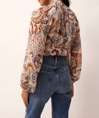 Marie Oliver - Scottie Chiffon Raglan Sleeves Top