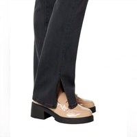 Madewell - Madewell Skinny Flare Jeans With Slit Hem