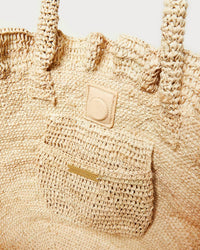 Loeffler Randall - Women's Cyrus Ruffled Woven Tote Bag