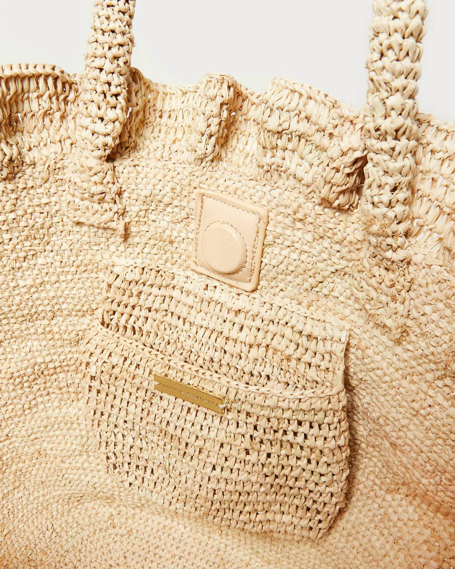 Loeffler Randall - Women's Cyrus Ruffled Woven Tote Bag