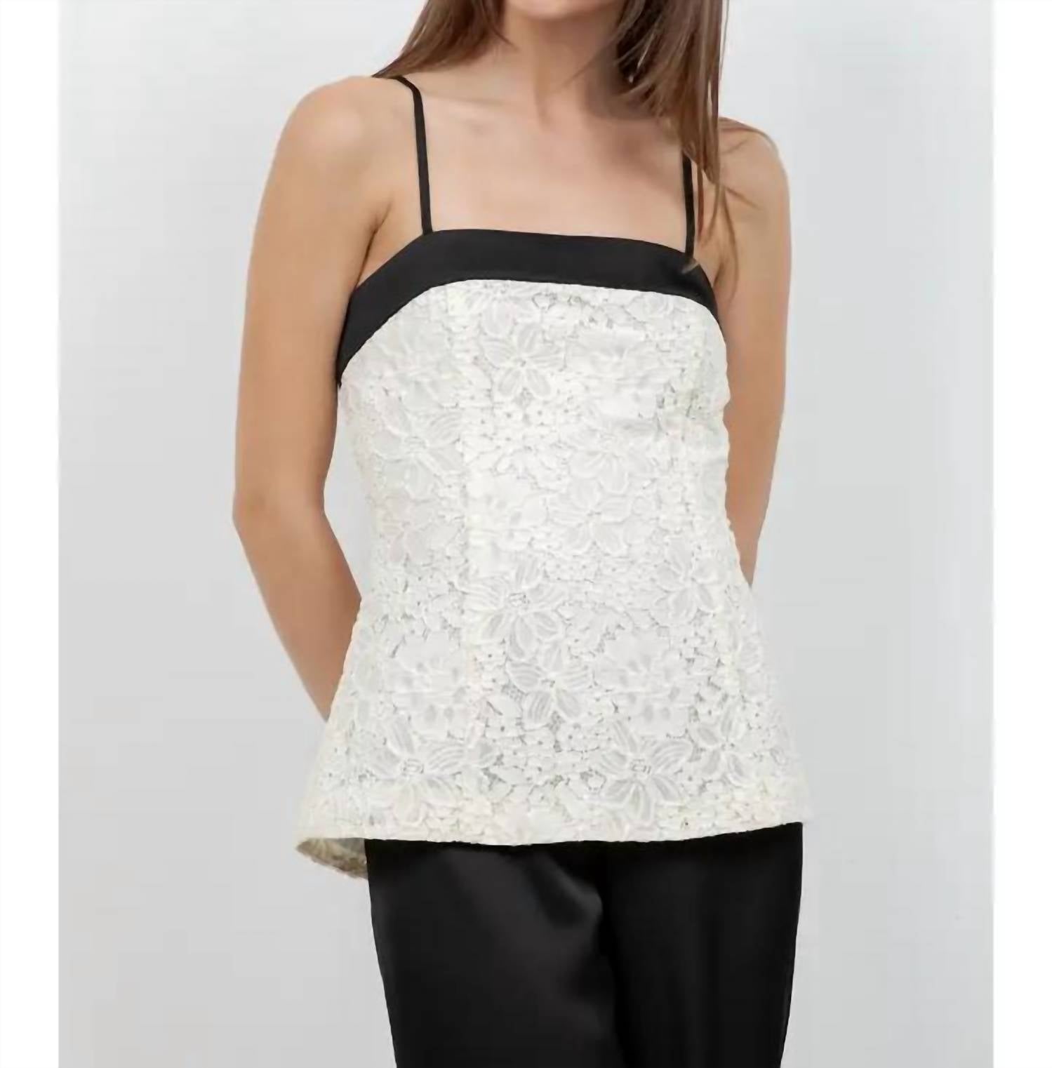 Whiteroom+Cactus - Fitted Lace Sleeveless Tank Top