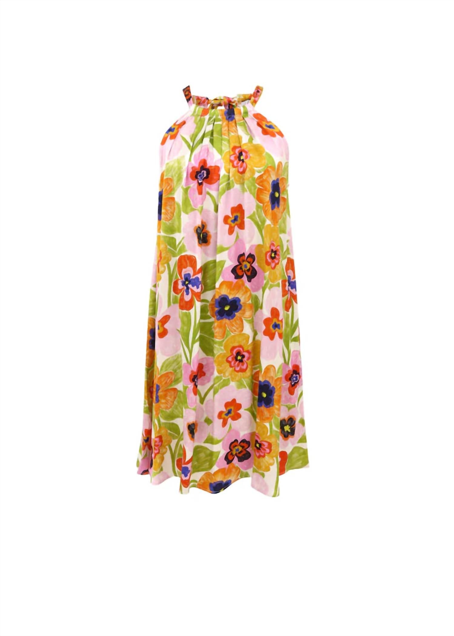 FRNCH Women's Alisier Woven Dress in spicy garden cream - women's dress - view 5