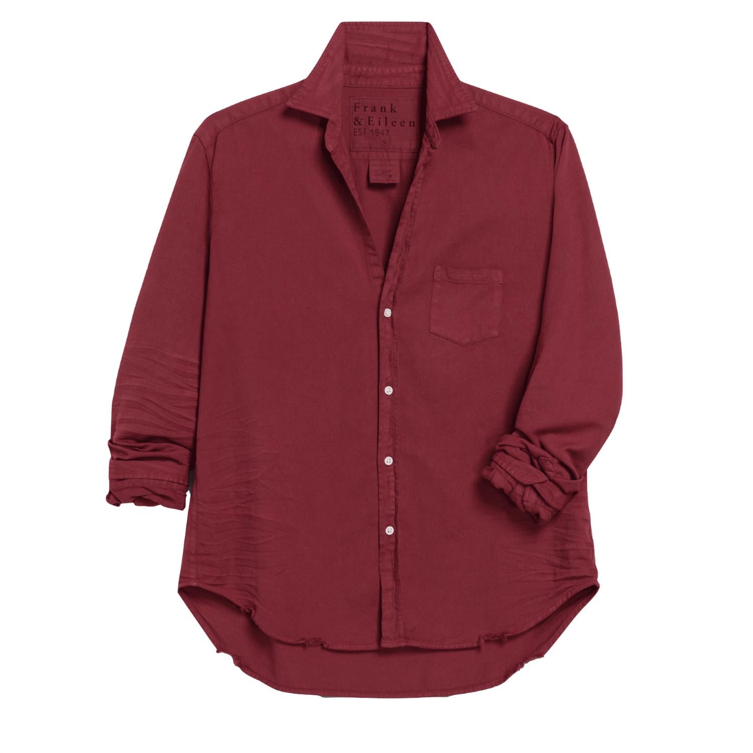 Frank & Eileen Women's Button Down Shirt in brick desert wash - women's shirt