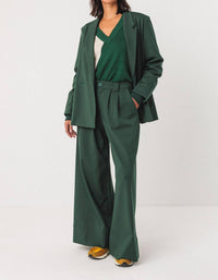 SKFK Nia Trouser in dark green - women's pants