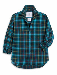 Frank & Eileen Women's Eileen Relaxed Button-up Shirt in green multi plaid - women's long sleeve top
