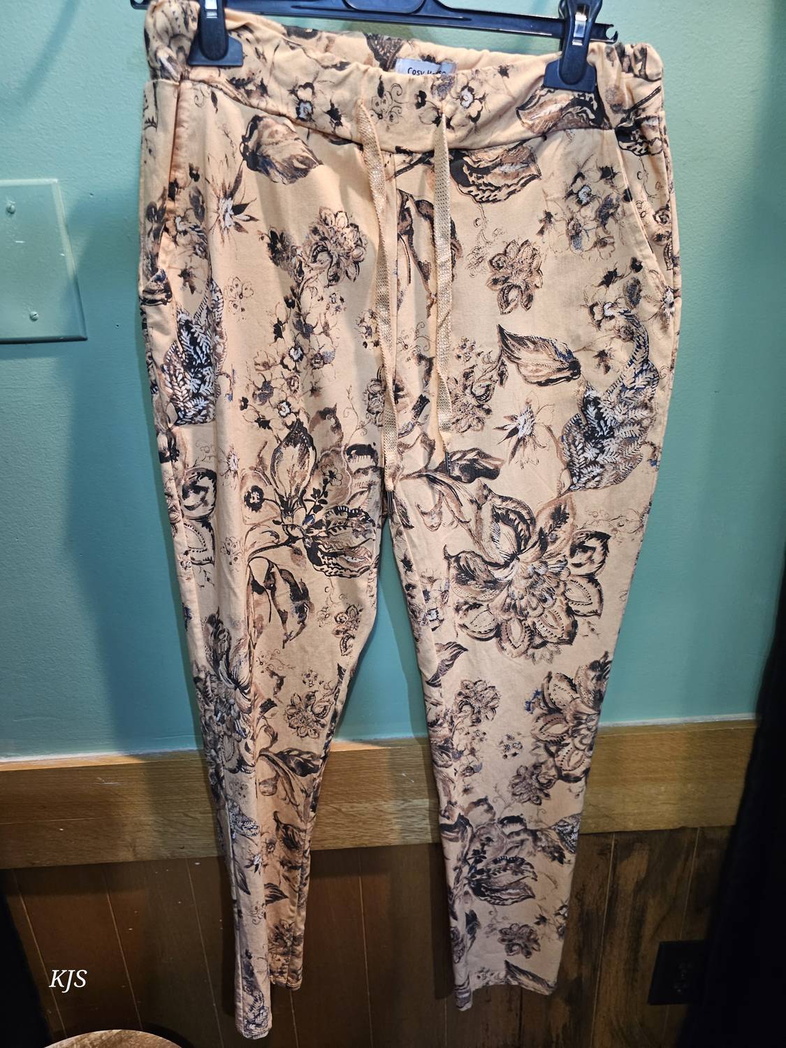 Made In Italy - Women's Printed Italian Crinkle Joggers