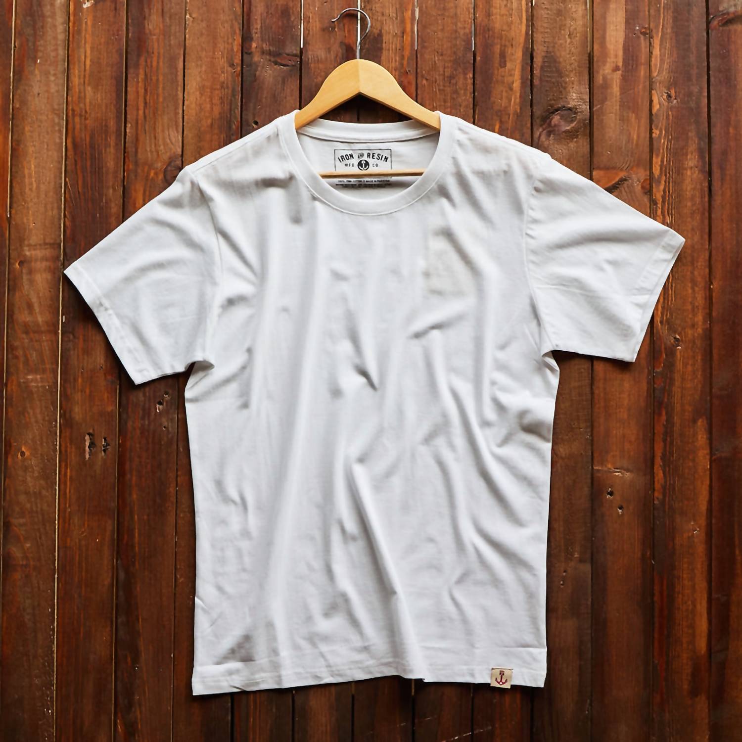 Iron & Resin Coast Pima Cotton Tee in white - men's t-shirt - alternate view